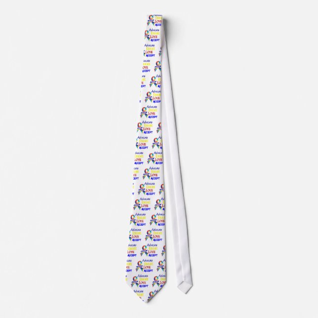 Autism Awareness Neck Tie (Front)