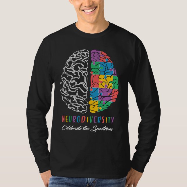 Autism Awareness Neurodiversity Celebrate The Spec T-Shirt (Front)