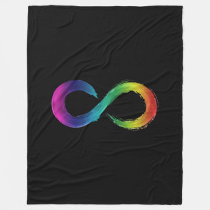 autism awareness- neurodiversity  fleece blanket