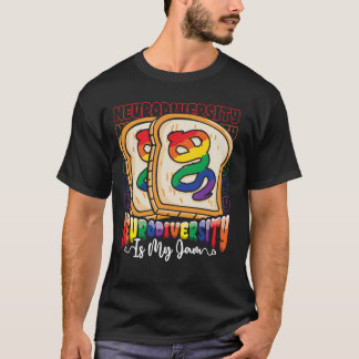 Autism Awareness Neurodiversity is My Jam SPED Tea T-Shirt
