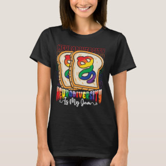 Autism Awareness Neurodiversity is My Jam SPED Tea T-Shirt