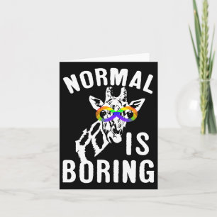 Autism Awareness Normal Is Boring Infinity Symbol  Card