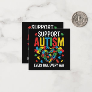 Autism awareness note card
