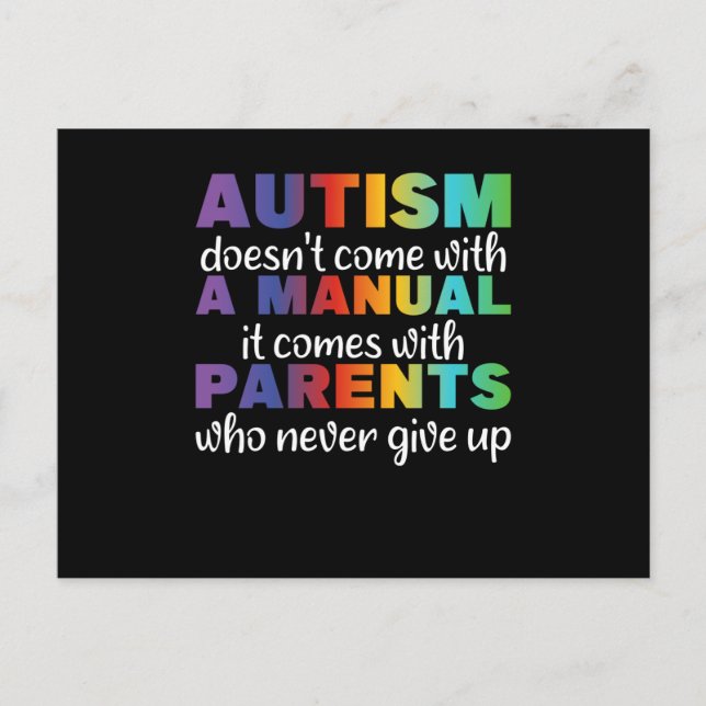 Autism Awareness Okay To Be Different Leo Postcard (Front)
