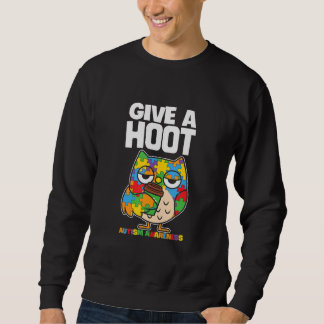 Autism Awareness, Owl Give A Hoot, Support Autism Sweatshirt