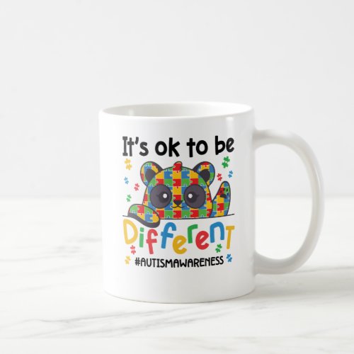 Autism Awareness Panda Kids Its Ok To Be Different Coffee Mug