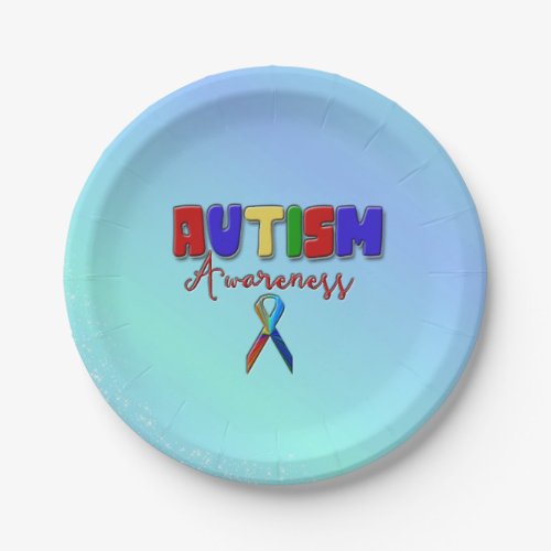 Autism Awareness Paper Plates 7