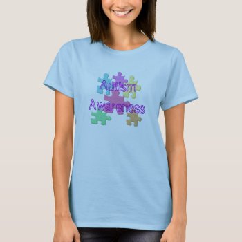 Autism Awareness Pastel T-shirt by sharpcreations at Zazzle