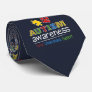 Autism Awareness Pattern Puzzles Red Yellow Blue Neck Tie