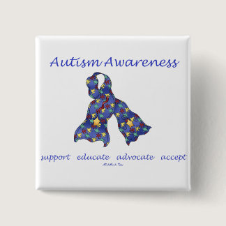 Autism Awareness Pinback Button