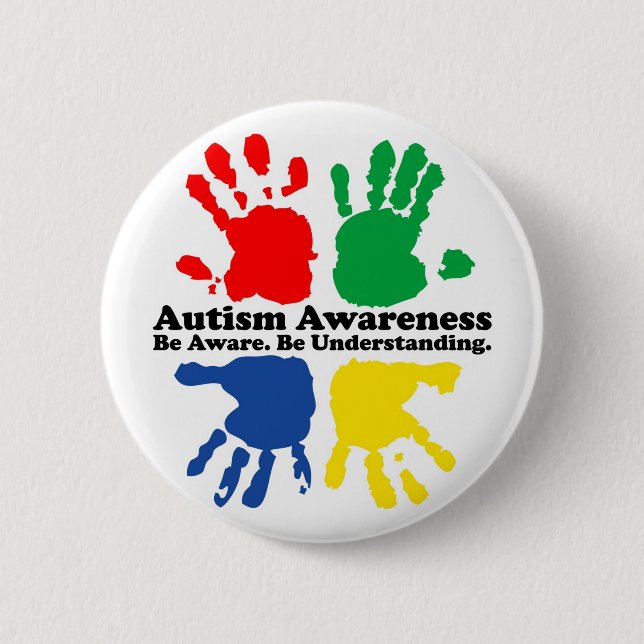 Autism Awareness Pinback Button (Front)