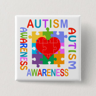 Autism Awareness Pinback Button