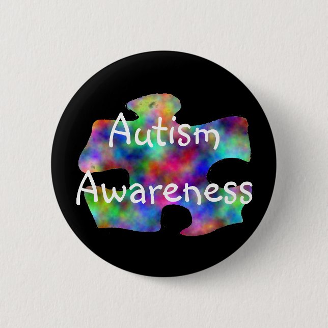 Autism Awareness Pinback Button (Front)