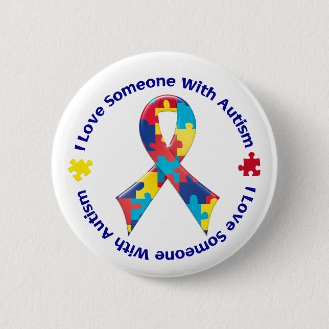 Autism Awareness Pinback Button (Front)