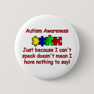 Autism Awareness Pinback Button