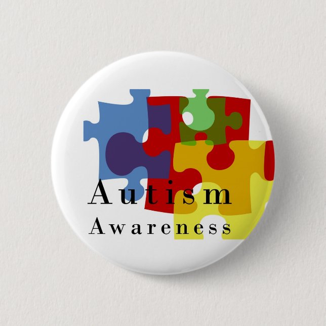 Autism Awareness Pinback Button (Front)