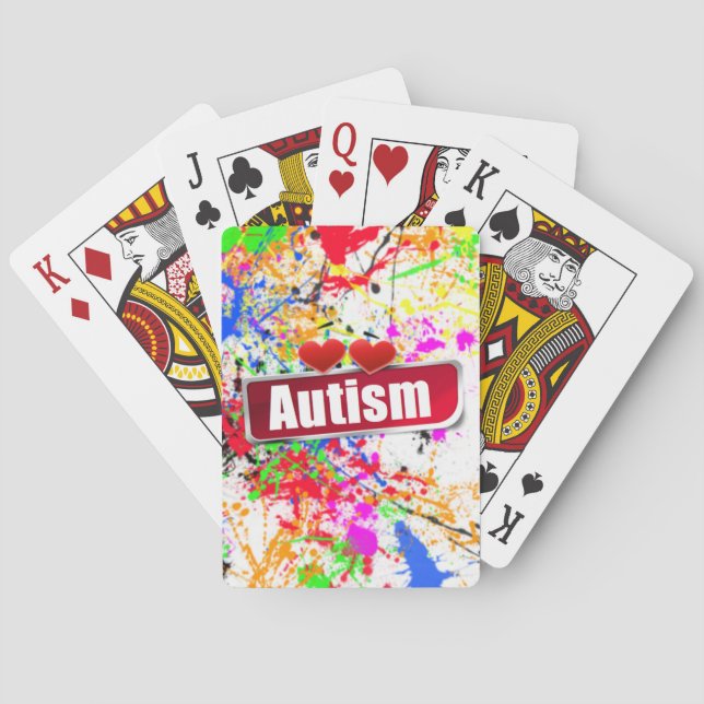 Autism Awareness Playing Cards (Back)