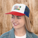 Autism Awareness Please Be Patient I Have Autism Trucker Hat<br><div class="desc">Autism Awareness Hat in bright,  bold,  and vibrant colors "Please Be Patient I Have Autism" Awareness design that makes a perfect campaign or everyday wear.</div>