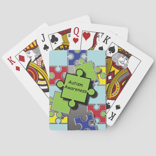 Autism Awareness Poker Cards (Back)