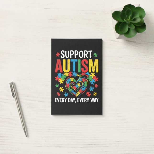 Autism awareness post-it notes (Office)