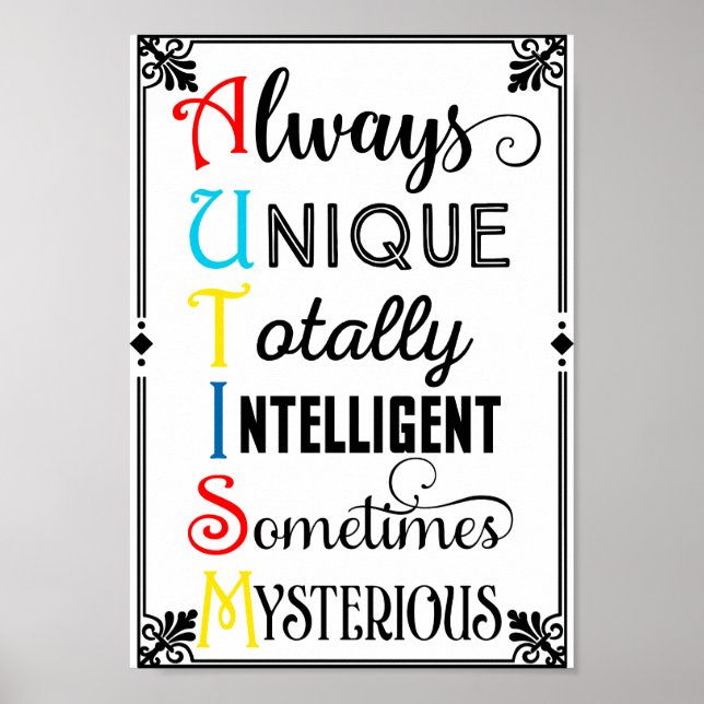 Autism Awareness Poster (Front)