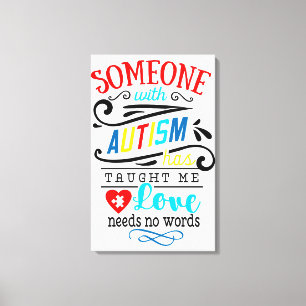 Autism Awareness Premium Wrapped Canvas (Gloss) Print