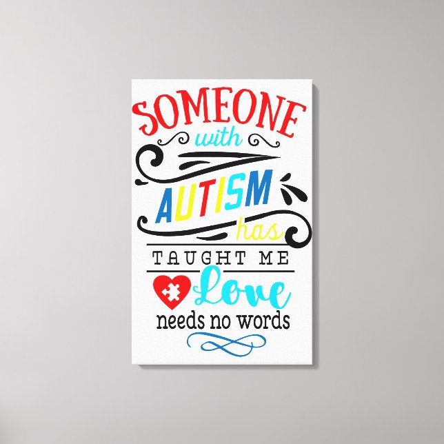 Autism Awareness Premium Wrapped Canvas (Gloss) Print (Front)