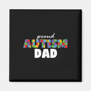 Autism Awareness Proud Dad Father Acceptance Men D Magnet