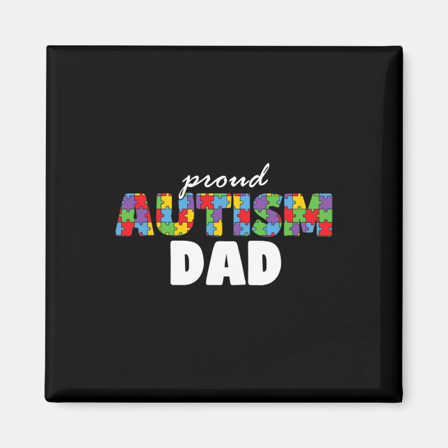 Autism Awareness Proud Dad Father Acceptance Men D Magnet (Front)