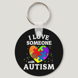 Autism awareness puzzle and heart for women, men,  keychain