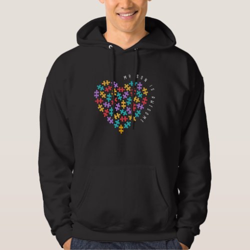 Autism Awareness Puzzle Boys Autistic Awesome Son Hoodie