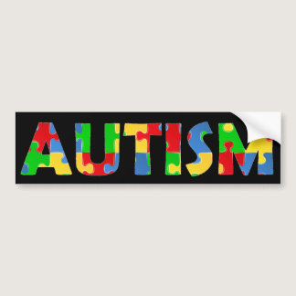 Autism Awareness Puzzle Bumper Sticker