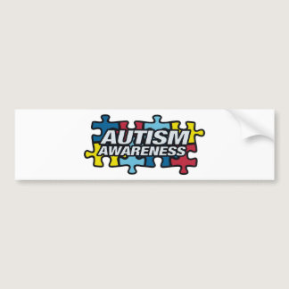 Autism Awareness Puzzle Bumper Sticker