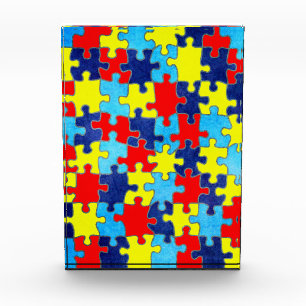 Autism Awareness-Puzzle by Shirley Taylor Acrylic Award