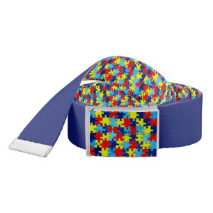 Autism Awareness-Puzzle by Shirley Taylor Belt