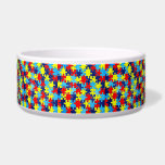 Autism Awareness-Puzzle by Shirley Taylor Bowl<br><div class="desc">Autism awareness bowl. Click on the customize button to add your text. Image can be rotated or re-sized. Images Copyright © Shirley Taylor. All Rights Reserved.</div>