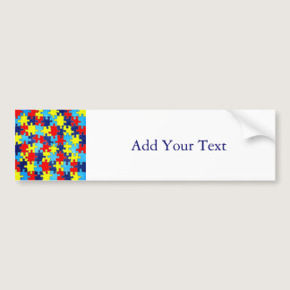 Autism Awareness-Puzzle by Shirley Taylor Bumper Sticker