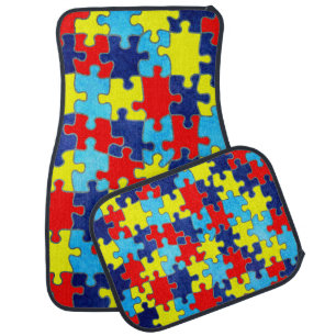 Autism Awareness-Puzzle by Shirley Taylor Car Floor Mat