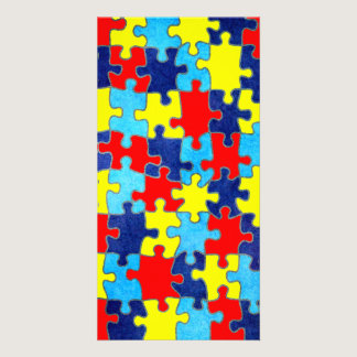 Autism Awareness-Puzzle by Shirley Taylor Card