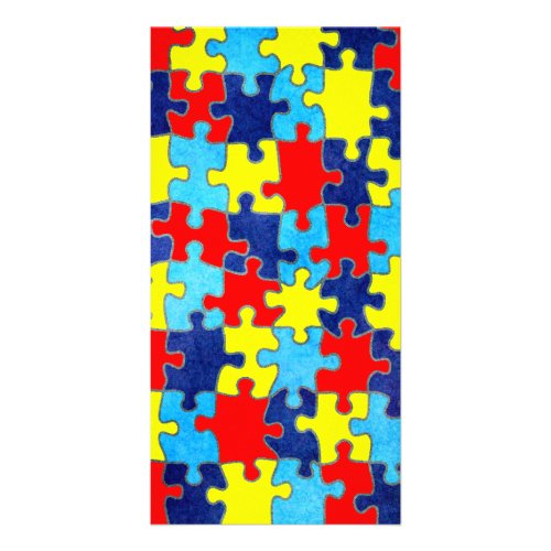 Autism Awareness_Puzzle by Shirley Taylor Card