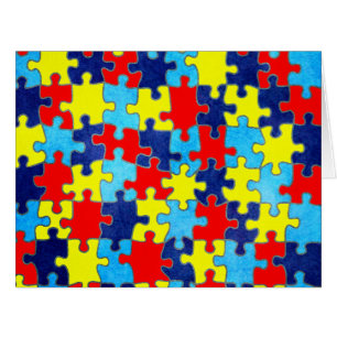 Autism Awareness-Puzzle by Shirley Taylor Cards