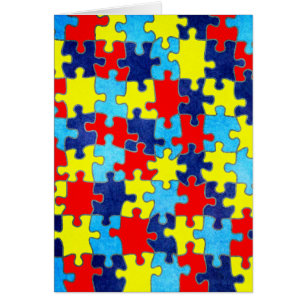 Autism Awareness-Puzzle by Shirley Taylor Cards
