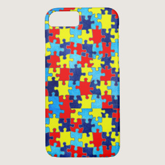 Autism Awareness-Puzzle by Shirley Taylor iPhone 8/7 Case