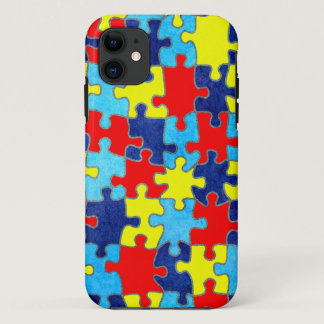 Autism Awareness-Puzzle by Shirley Taylor iPhone 11 Case