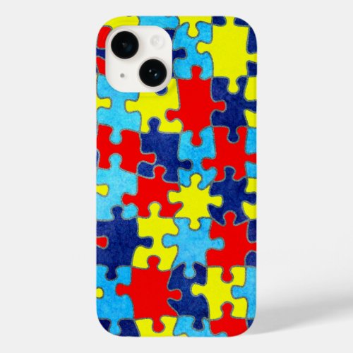Autism Awareness_Puzzle by Shirley Taylor Case_Mate iPhone 14 Case