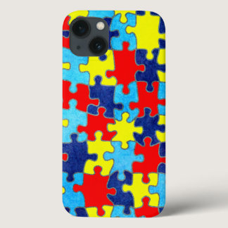 Autism Awareness-Puzzle by Shirley Taylor  iPhone 13 Case