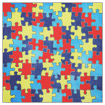 Autism Awareness-Puzzle by Shirley Taylor Fabric
