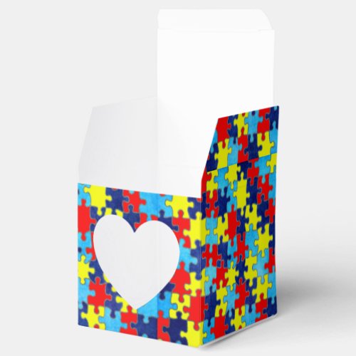 Autism Awareness_Puzzle by Shirley Taylor Favor Boxes