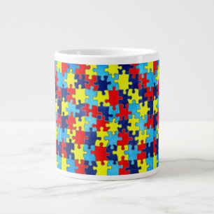 Autism Awareness-Puzzle by Shirley Taylor Giant Coffee Mug