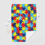Autism Awareness-puzzle By Shirley Taylor Golf Towel at Zazzle